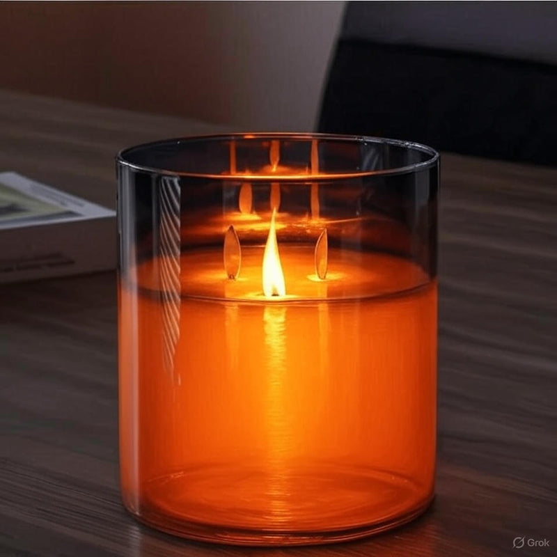 Flameless flashing LED